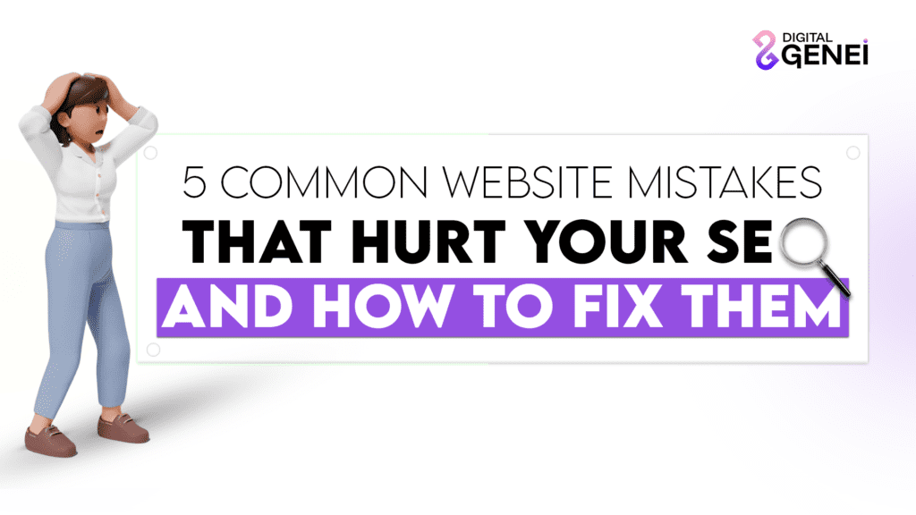 5 Common Website Mistakes That Hurt Your SEO – And How to Fix Them