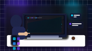 Business owner reviewing SEO analytics dashboard showing organic traffic growth