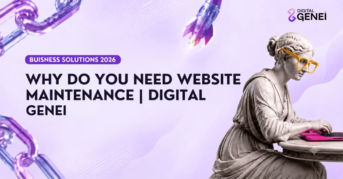 Why Do You Need Website Maintenance | Digital Genei - featured image