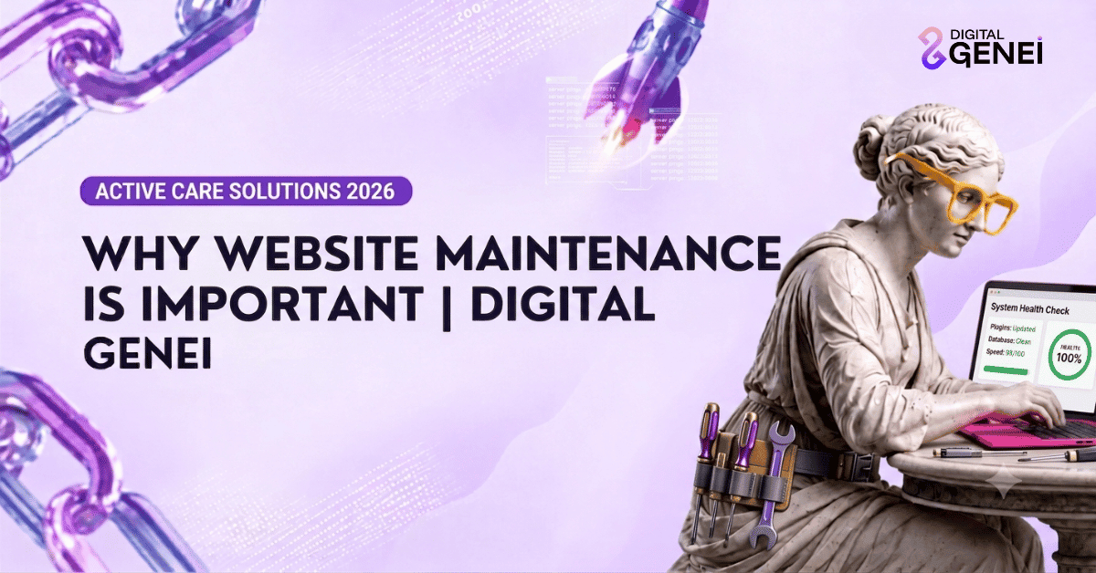 Why Website Maintenance Is Important | Digital Genei - featured image