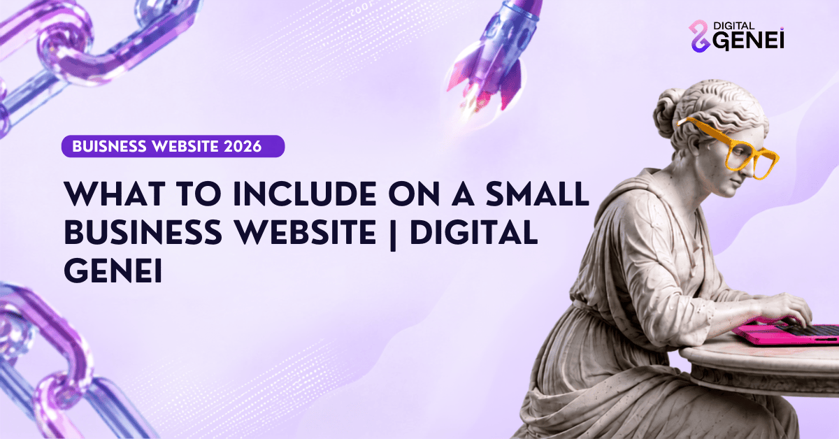 What To Include On A Small Business Website | Digital Genei