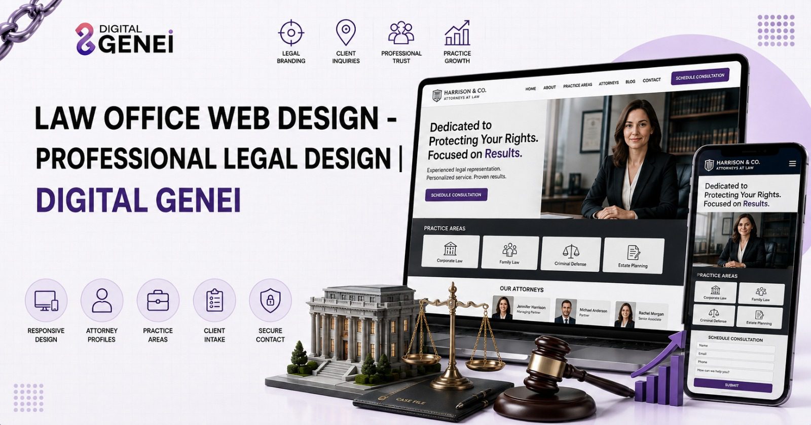 Law Office Web Design - Professional Legal Design | Digital Genei