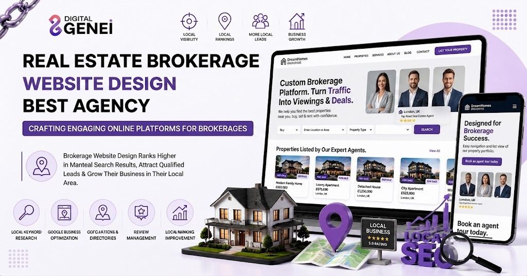 Real Estate Brokerage Website Design | Digital Genei - featured image