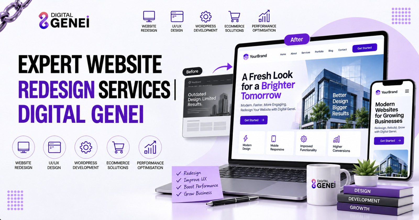 Expert Website Redesign Services | Digital Genei