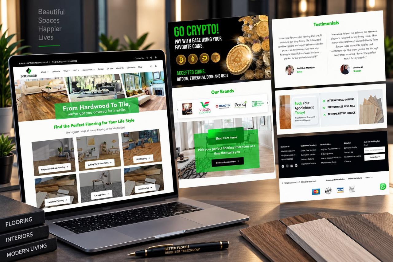 Interwood UAE redesigned mockup 1